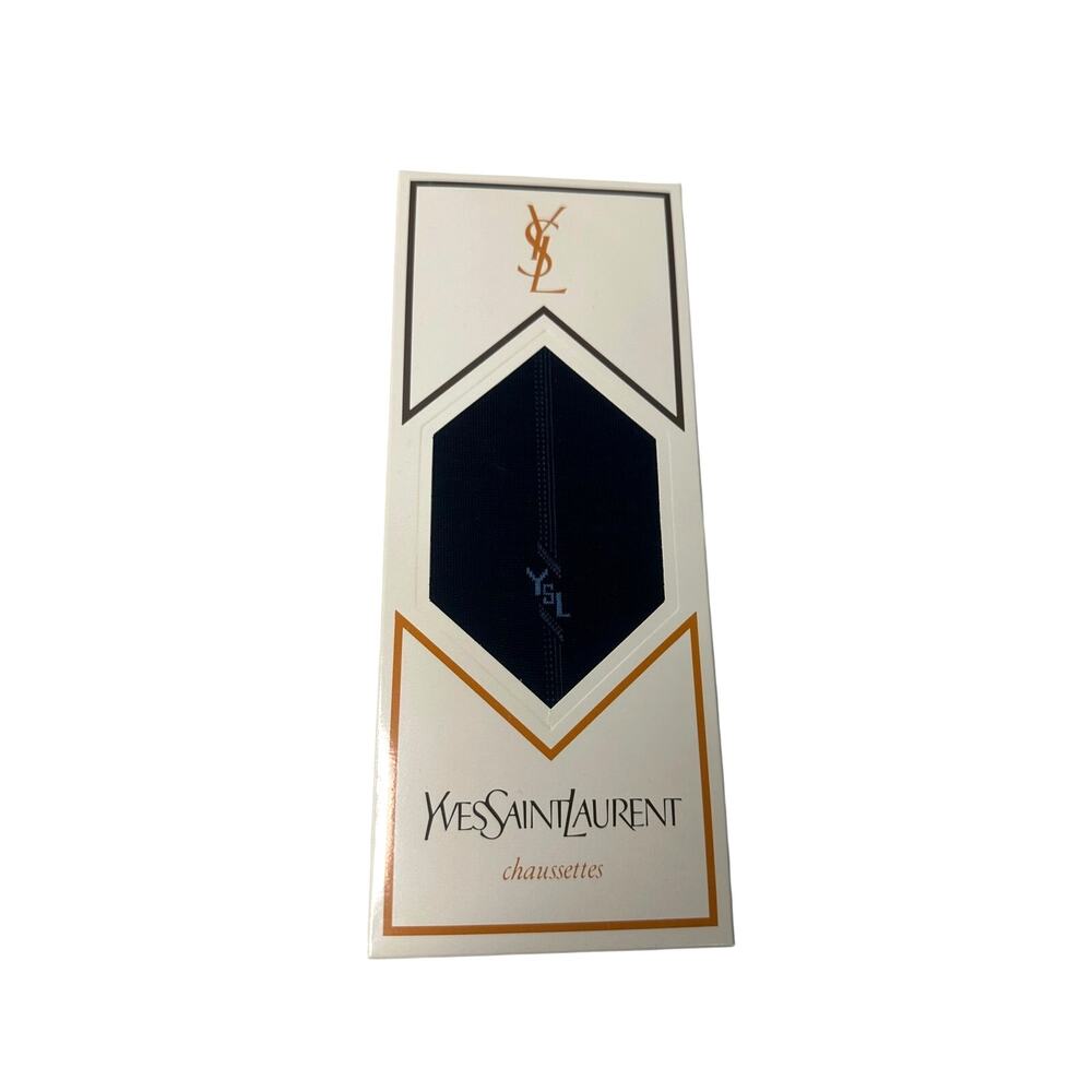 Yves Saint Laurent (YSL) Dress Socks Gift Set (Blue, Gray, Black) - Picture 3 of 16